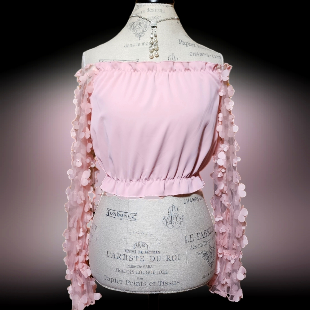 SHEIN pale pink blouse size 4.